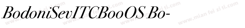 BodoniSevITCBooOS Bo字体转换